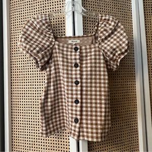 Madewell Buffalo check blouse